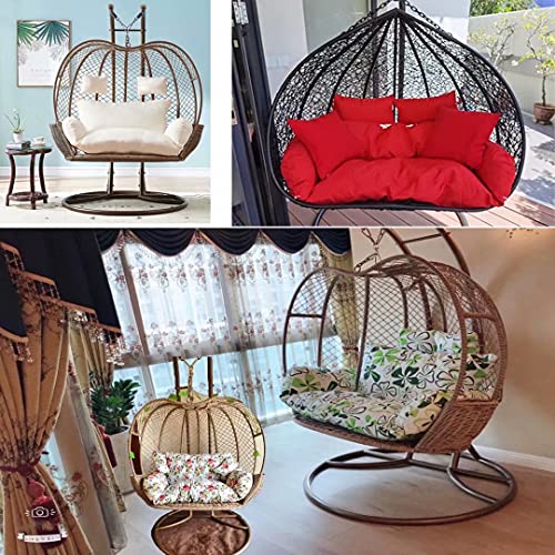 Imagen Cojin colgante doble papasan para columpio de jardin