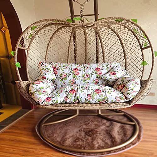 Imagen Cojin colgante doble papasan para columpio de jardin