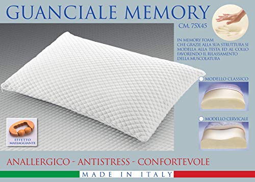 Imagen Almohada eurostyle viscoelastica 50x80 cm con funda masajeadora antiestres