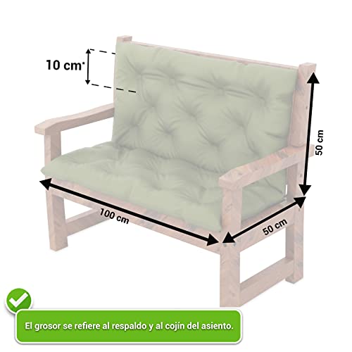 Imagen Set de cojines para jardin comodidad y estilo en verde