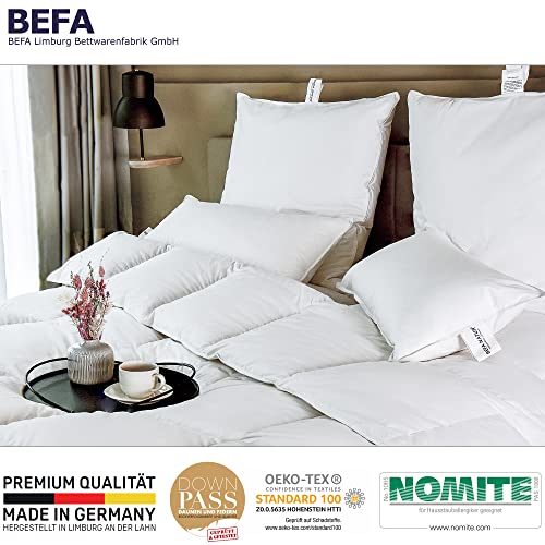 Imagen Pack 2 almohadas de plumas befa natur hipoalergenicas - blanco