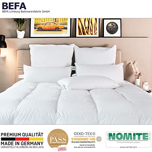 Imagen Pack 2 almohadas de plumas befa natur hipoalergenicas - blanco