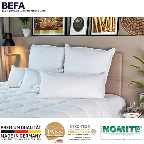 Imagen Pack 2 almohadas de plumas befa natur hipoalergenicas - blanco