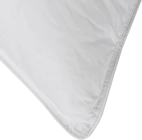 Imagen Par de almohadas de plumas de pato blanco - firmeza mediasuave antiacaros lavable