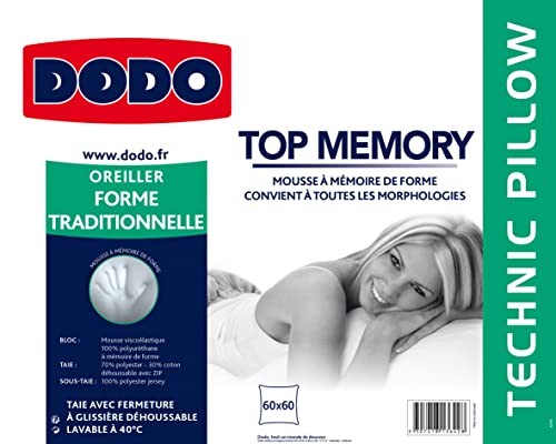 Imagen Almohada dodo topmemory 60x60 la clave para un descanso perfecto