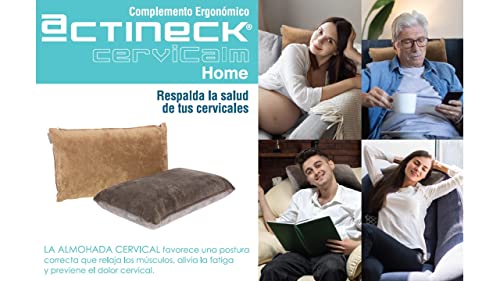 Imagen Almohada cervical ergonomica cervicalm home descanso y soporte ideal para dolores de cuello