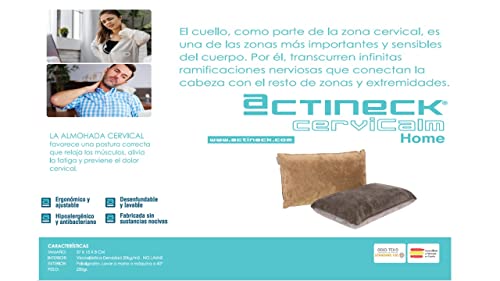 Imagen Almohada cervical ergonomica cervicalm home descanso y soporte ideal para dolores de cuello