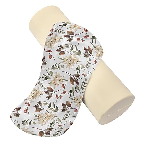 Imagen Almohada de felpa retro con ramas de flores de ciruelo descansa sin dolor con estilo