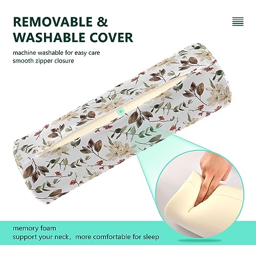 Imagen Almohada de felpa retro con ramas de flores de ciruelo descansa sin dolor con estilo