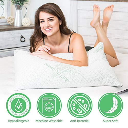 Imagen Almohadas de bambu viscoelasticas sueño ajustable y refrescante