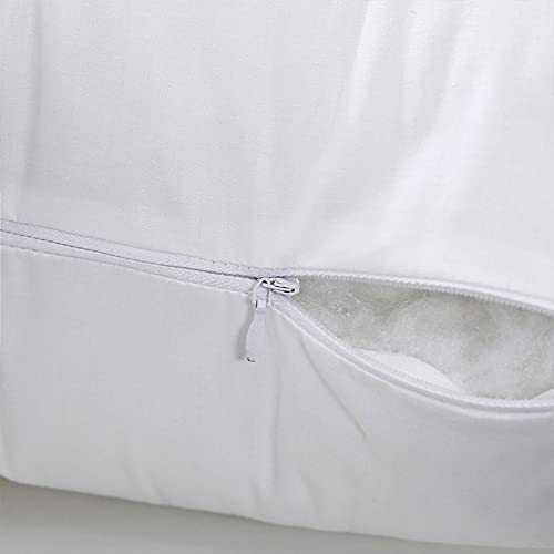 Imagen Pack de almohadas de algodon puro lavables 2 piezas blanco para el mejor descanso