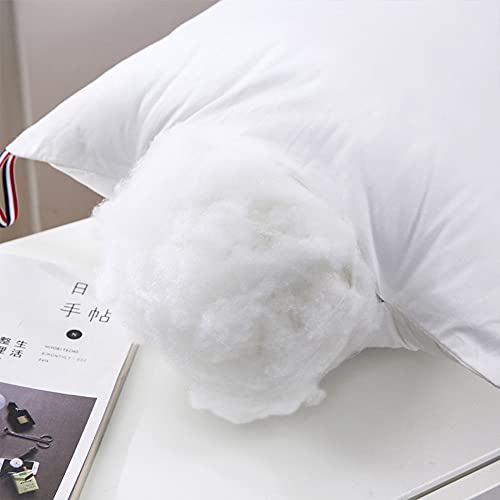 Imagen Pack de almohadas de algodon puro lavables 2 piezas blanco para el mejor descanso