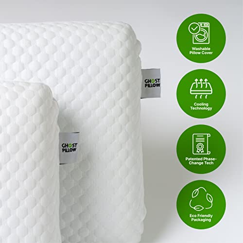 Imagen Pack 2 almohadas gel memory foam ghostpillow queen