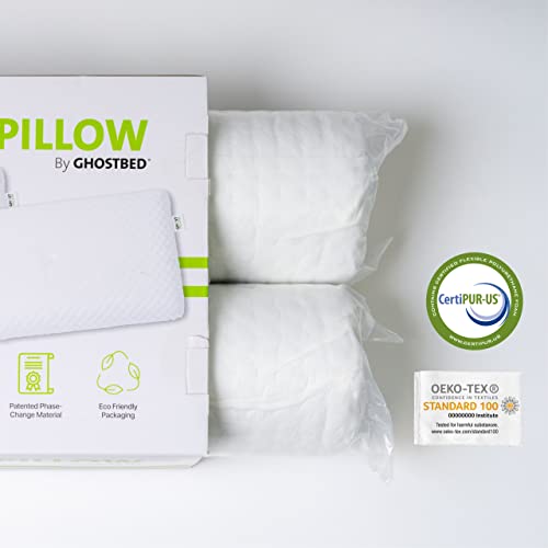 Imagen Pack 2 almohadas gel memory foam ghostpillow queen