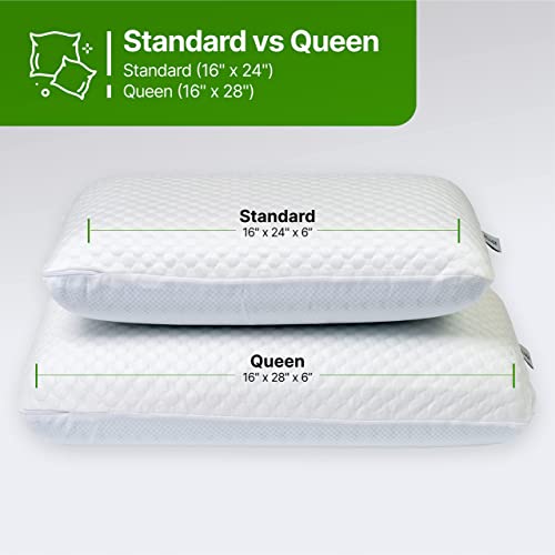 Imagen Pack 2 almohadas gel memory foam ghostpillow queen