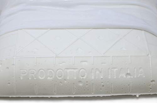 Imagen Almohada con memoria italian bed linen blanco 42x72x11 cm