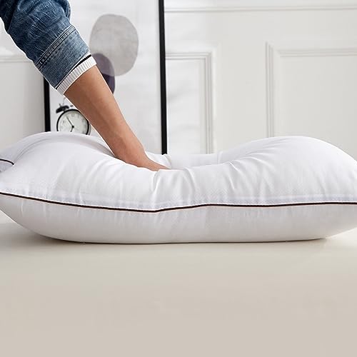 Imagen Conjunto de almohadas de pluma artificial lujo y confort garantizados