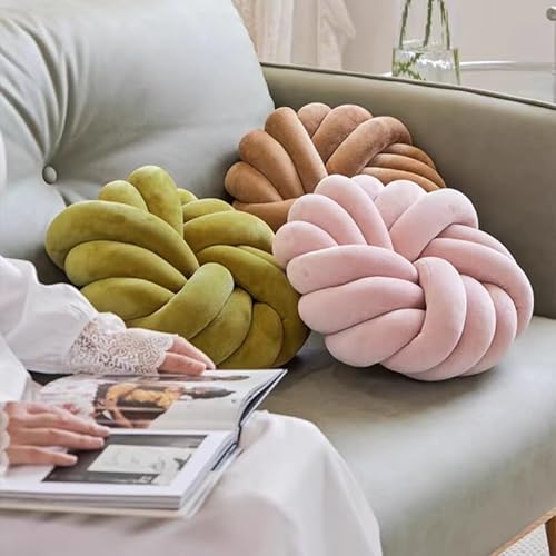 Imagen Cojin de nudo tejido para sofa - decora con estilo