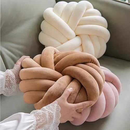 Imagen Cojin de nudo tejido para sofa - decora con estilo