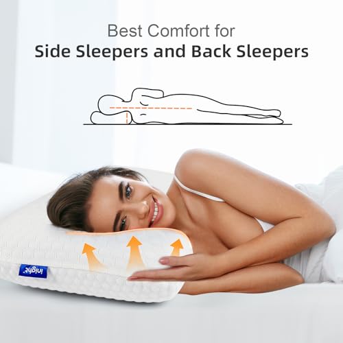 Imagen Pack de 2 almohadas viscoelasticas confort para dormir de lado y de espalda