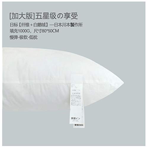 Imagen Almohada japonesa de plumas de exportacion suavidad y confort para tu descanso