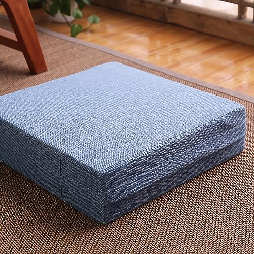 Imagen Cojin de silla para patio fundas lavables duraderas y azules