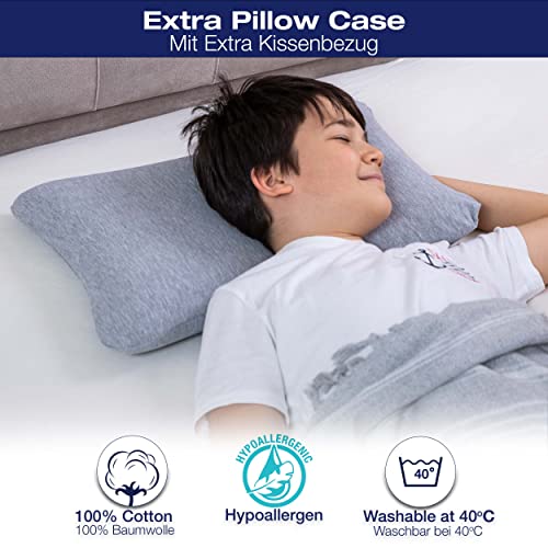 Imagen Almohada para niños alkamto ortopedica y ligera ideal para niños y adolescentes