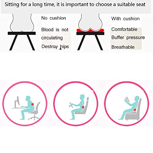 Imagen Cojin de asiento morbuy square suave y acolchado comodidad garantizada