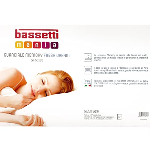 Imagen Almohada bassetti latex memory water-gel confort italiano