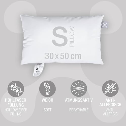 Imagen Almohada smart basic alemana 30x50cm blancoapta para alergicos y certificacion ?ko-tex