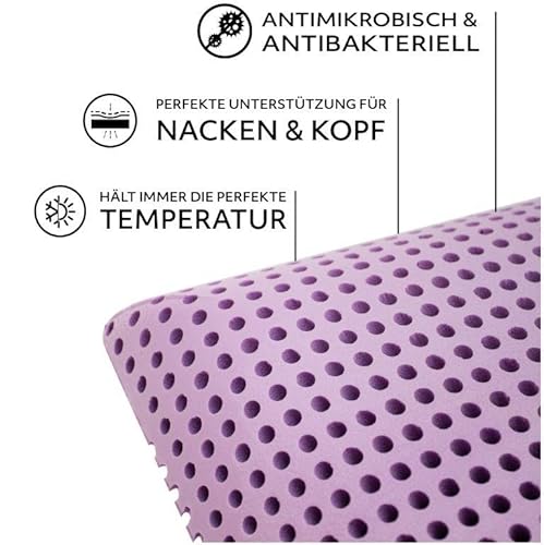 Imagen Almohada ortopedica con aroma a lavanda y gel viscoelastico