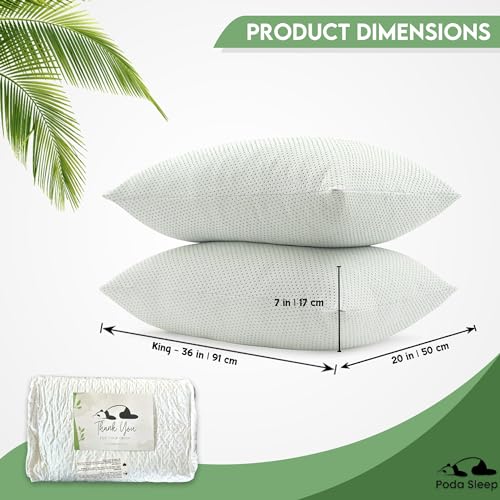 Imagen Almohada poda sleep king de espuma viscoelastica triturada