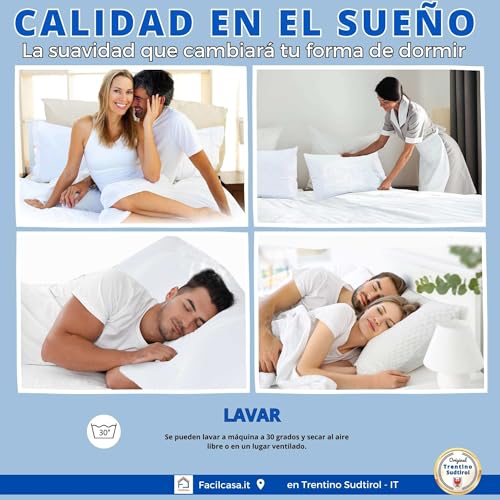 Imagen Almohada de plumon real suavidad y confort garantizados