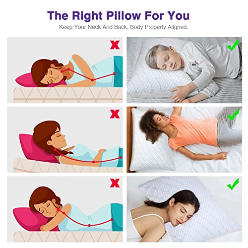 Imagen Almohadas refrescantes wishsmile firmeza ajustable para dormir fresco