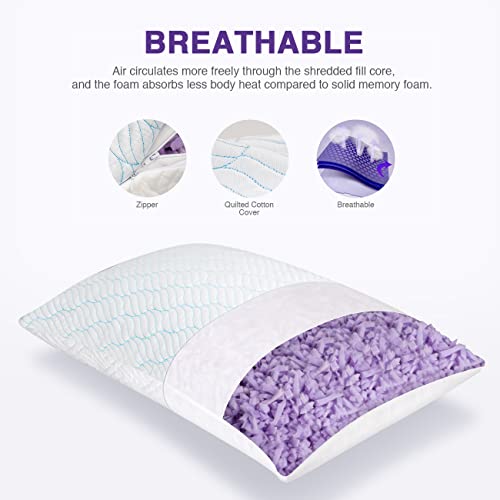 Imagen Almohadas refrescantes wishsmile firmeza ajustable para dormir fresco