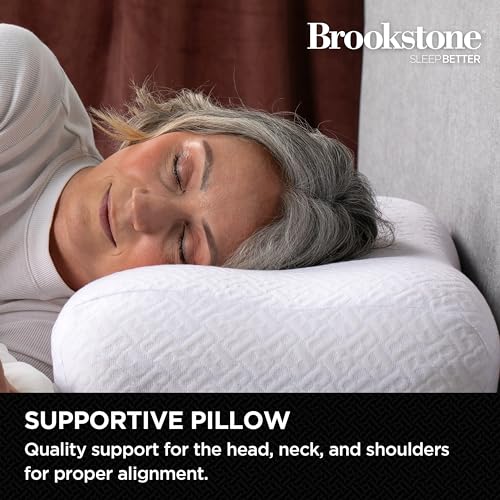 Imagen Almohada viscoelastica brookstone comodidad y apoyo para un sueño reparador