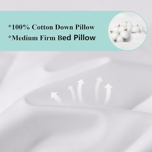 Imagen Almohada de plumon blanco martha stewart apoyo 600 transpirable - king size