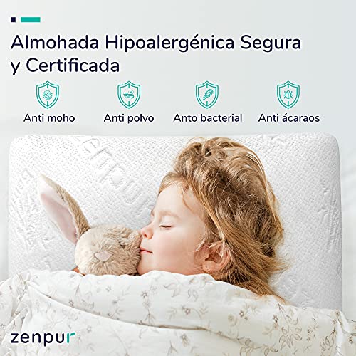 Imagen Almohada ortopedica zenpur descansa sin dolor de cuello