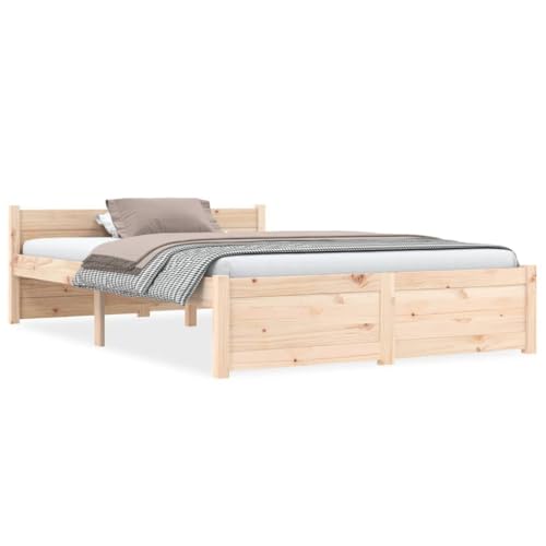 Imagen Base de cama vidaxl madera maciza 120x190 cm