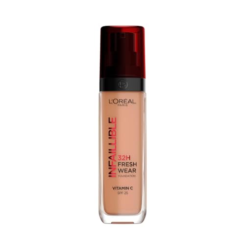 Imagen Base de maquillaje loreal infaillible 32h fresh wear tono ambre