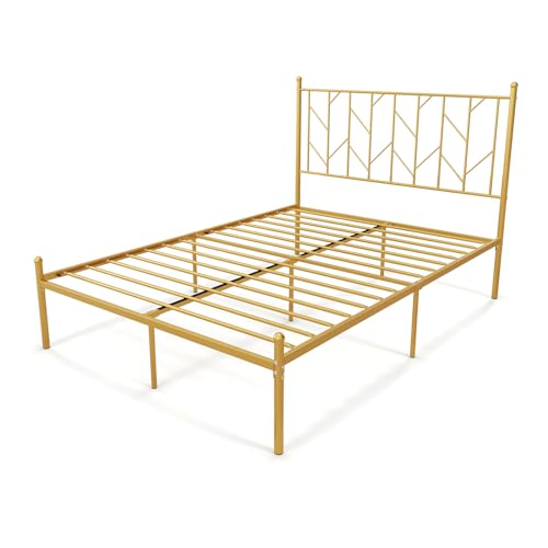 Imagen Cama de metal giantex elegancia y resistencia para tu descanso