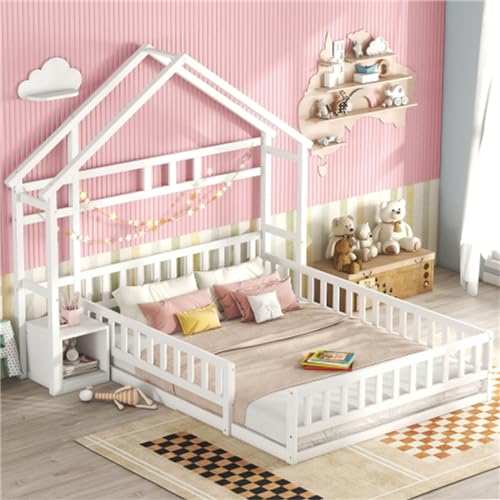 Imagen Cama infantil casa de ensueño 140x200cm seguridad y estilo