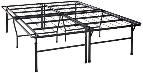 Imagen Cama de plataforma metalica de 18 pulgadas duerme con estilo y comodidad