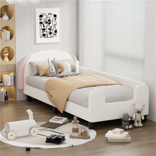 Imagen Cama infantil con somier de lamas y cabecero regulable facil de montar