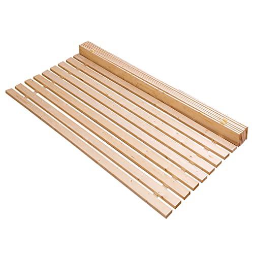 Imagen Soporte de listones de cama de madera plegables resistente y duradero