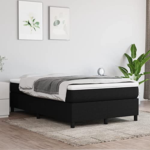 Imagen Conjunto juvenil junzai cama box spring 120x200 cm en tela negro