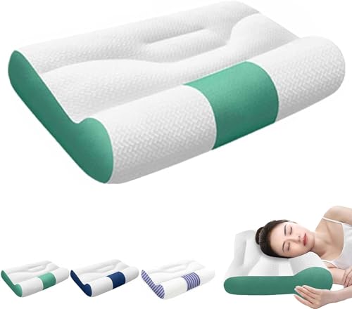 Imagen Almohada ergonomica de plumon de ganso sueño reparador