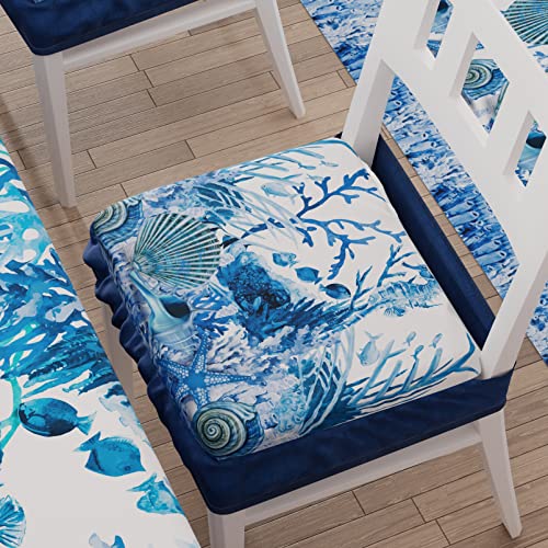 Imagen Crea un oasis en tu cocina con los cojines petti artigiani italiani juego de 2 fundas de almohada de coral azul