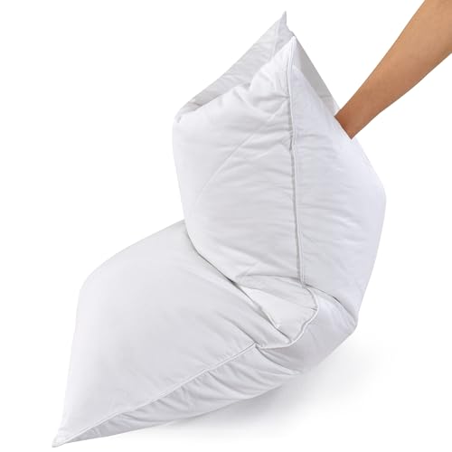 Imagen Almohada de plumas de ganso blanco firmeza media suave soporte