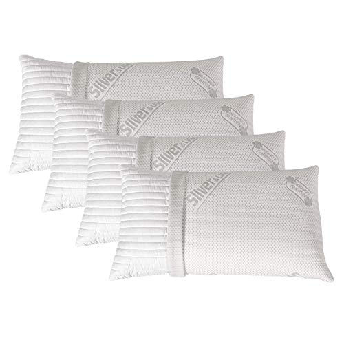 Imagen Descanso y confort asegurado con el pack de 4 almohadas viscoelasticas evergreenweb silverlife